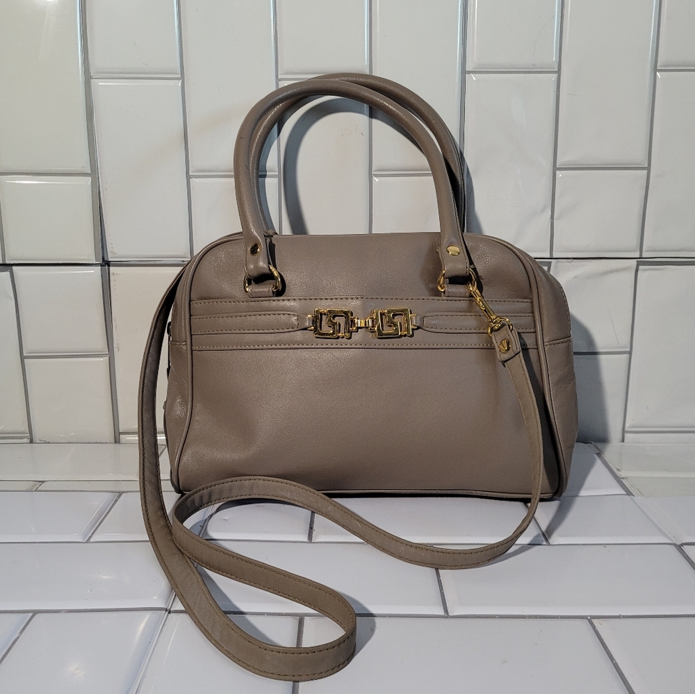 PARTNERS MERVYNS Vintage Leather Purse Satchel with Detachable Shoulder StrapCo